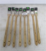 8pc New 15"L x 1-1/2" Offset Paint Brushes