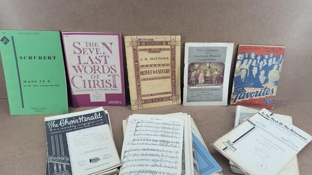 Vintage Song Books & Hymnals