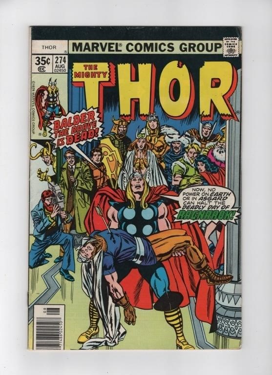 MARVEL COMICS THOR #274 BRONZE AGE VG-F