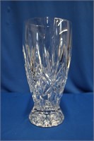 Crystal vase, 5.75 X 12"H
