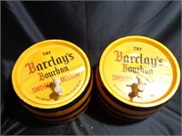 2 Barclay Bourbon Wall Mount Decor Kegs