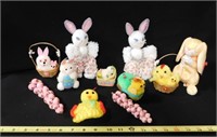 Plush Easter Bunny toys (10 total pieces)