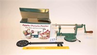 Apple/Potato Peeler and a Decorative Metal Key