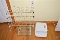 (4) Sets of Bathroom Scales and a Small Shoe Rack