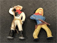 Vintage Metal Toy Cowboys