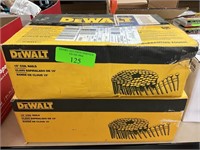 2 boxes of Dewalt 15 degree coil nails