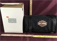 Harley-Davidson Roll Up Bag and Avon Stein