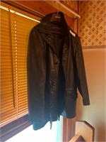 Unisex leather coat