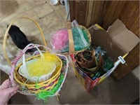 BOX FULL OF EASTER BASKETS N GRASS