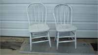Two White Chairs