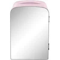 Portable Mirrored Personal Fridge, 4 Liter Mini