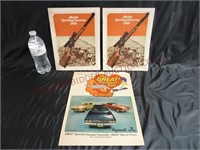 1969 Marlin Firearms Booklets & Automotive Advert.