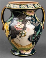 Royal Bonn Jugendstil "Old Dutch" Art Pottery Vase