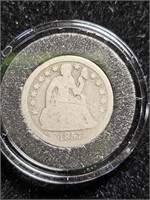 1857 Liberty Seated Dime