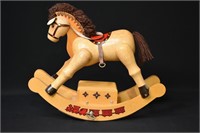 Vintage Enseco Music Box Rocking Horse