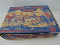 Old Empty Cowboy and Indian Camp Game Box.