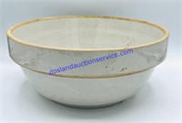 Cream Colored Stoneware Mixing Bowl