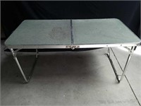 Vintage folding camp table 22 in tall