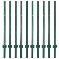 10Pk Of 7Ft Sturdy Duty Metal Fence Post