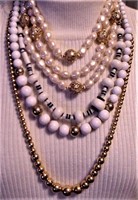 Lot of 4 Vintage Modern Necklaces