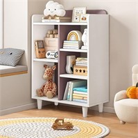 Wooden Cube Bookcase with Legs - 3-Tier