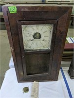 27" Ogee Walnut Clock For Repair. Missing Lower