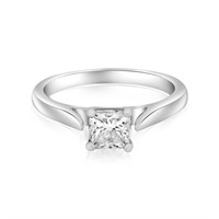 14K WHITE GOLD 0.70CT GIA DIAMOND RING