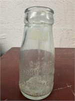 Vintage 6oz Forget-me-not Horseradish Glass Jar