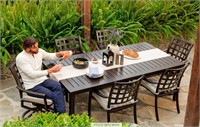 Yardbird Outdoor Table+5 swivel chairs retail$2824