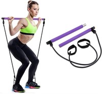 Pilates Bar Kit Yoga Exercise Bar Resistance Band