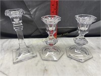 Crystal candle stands