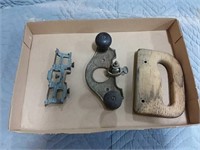 assortment of vintage wood working tools