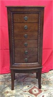 DUNCAN PHYFE STYLE JEWELRY ARMOIRE 16"x10