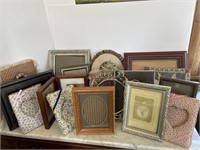 Box of wooden, Metal and fabric Picture Frames