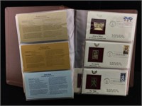 Large Collection of 22K Replica Stamps in Album