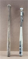 2 Base Ball Bats - Wood & Aluminum