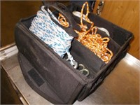 3 Ropes, 4 Screw In Key Hooks & Carrying Case