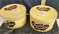 2 charles cookie tins