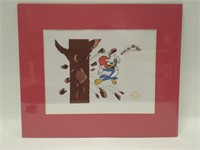 Walter Lantz Woody Woodpecker Serigraph Unframed