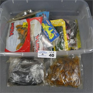 Assorted Ruuber Worm Fishing Lures