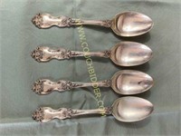 Wallace La Reine Sterling Silver - 4 large spoons