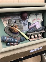 Baseball, golf shadowbox pictures, 11.75 x 8"