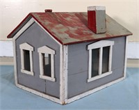 Antique Wooden 1-Room Dollhouse