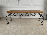 Modern Coffee Table with Heavy Iron Base