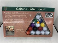Golfers putter pool