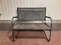 Metal Patio Bench Seat (Loveseat)