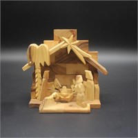Olive Wood Nativity From Holy Land
