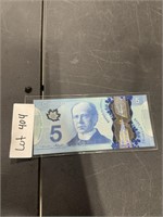 CANADIAN $5 BILL