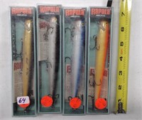 4 Rapala Fishing Lures-new in pkgs.