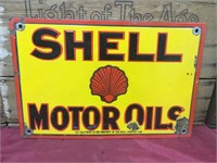 Shell Motor Oils Enamel Sign